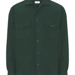 Sobrecamisa verde de franela
