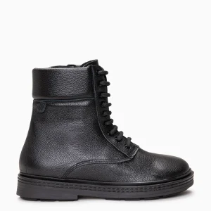 ALFA - Botines con cordones NEGRO