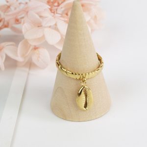 Anillo acero inoxidable caracol