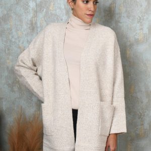 Cárdigan largo punto