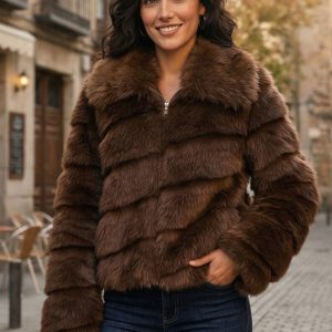 Chaqueta pelo sintético