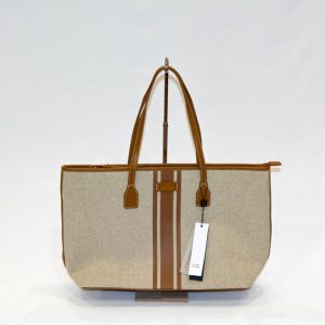 SHOPPER FRANJA C/ CANVAS YUTE Martina K camel