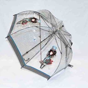 Paraguas adulto transparente Gorjuss «The Hatter»