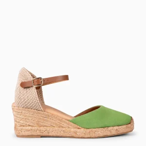 ALTEA - Cuñas de esparto bajas VERDE